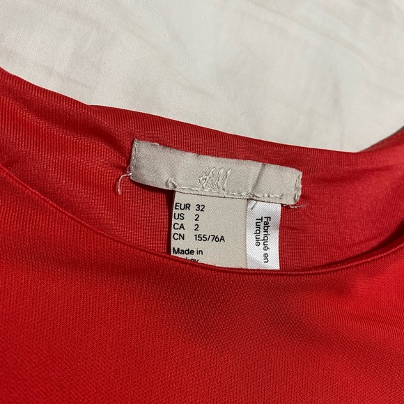 Red orange halter top sheath dress - Picture 4 of 4